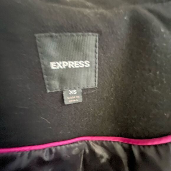 Express ~ Moto inspired Black Jacket ~ fully lined ~ size XS - Picture 8 of 11